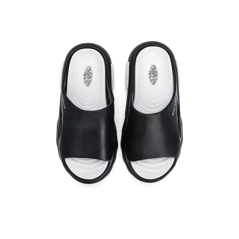 FAIRWHALE Slide Slippers Men White Black/White Orange/Beige Brown-5