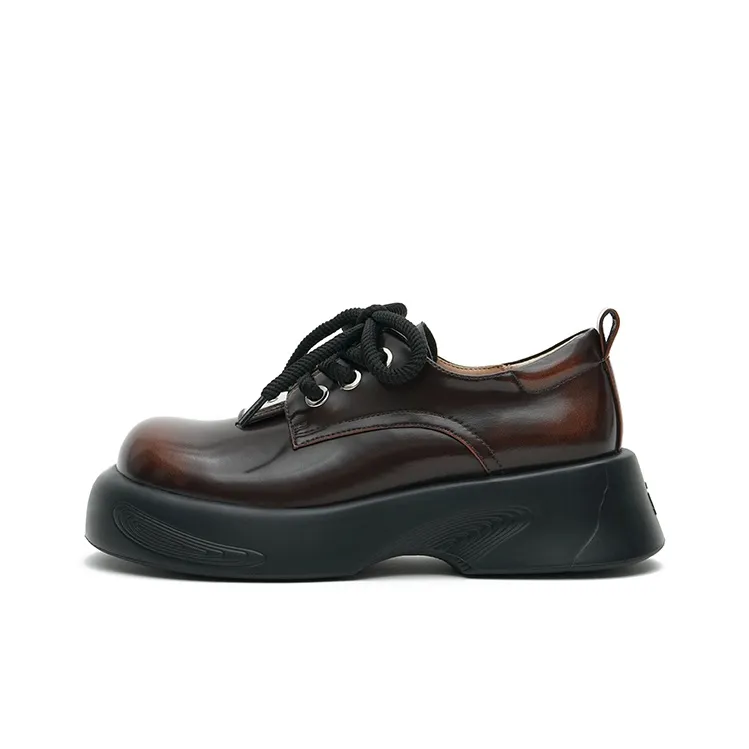 MASOOMAKE Loafers Women's Crystal Black, Lava Brown-8
