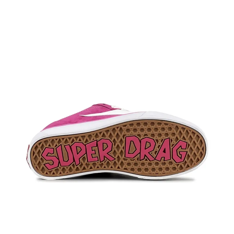 LuzaoT SUPER DRAG Puffy Shoes Anti Slip Wear Resistant Low Top Skateboard Shoes Unisex Rose Pink-5