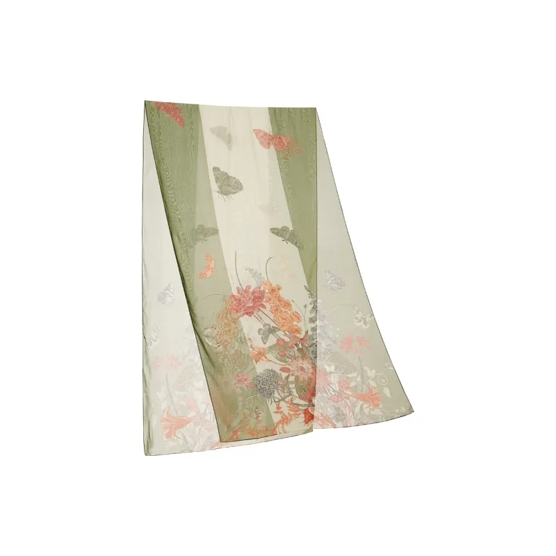 WENSLI 100% Mulberry Silk Scarves Women's-0
