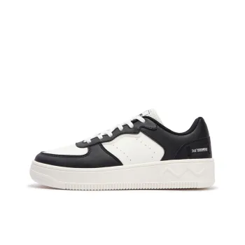 361° Air Force One Anti Slip Wear Resistant Low Top Skateboard Shoes Women's White Black