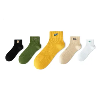 Taste The Color Mid Calf Socks Men's 5 Pack