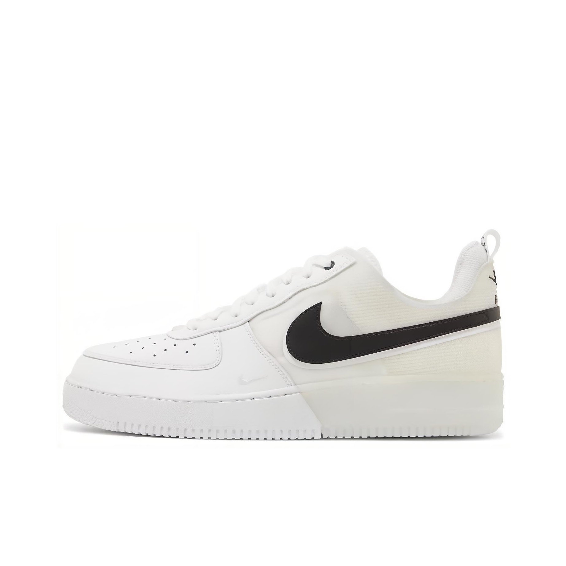 Nike Air Force 1 Low React White Black - POIZON