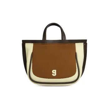 KUNOGIGI Fabric Cow Leather Shoulder Bag Crossbody Bag Handbag Small Size Women's Multicolor