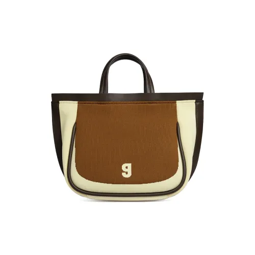 KUNOGIGI Fabric Cow Leather Shoulder Bag Crossbody Bag Handbag Small Size Women's Multicolor