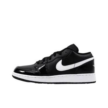 JORDAN 1 Low Black Patent White GS