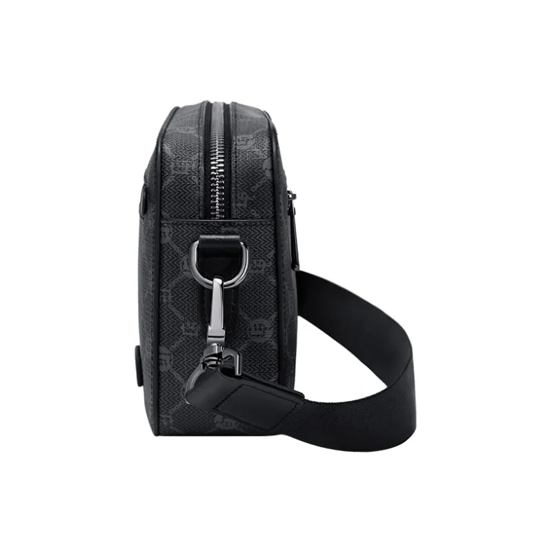 GOLF PVC/Synthetic Leather Shoulder Bag Regular Men's Gray & Black-2