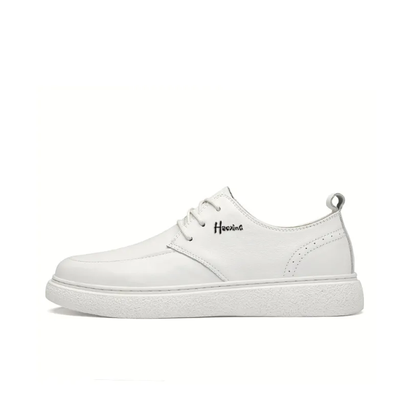Extravagant Anti Slip Wear Resistant Lightweight Breathable Low Top Skateboard Shoes Men's White-0