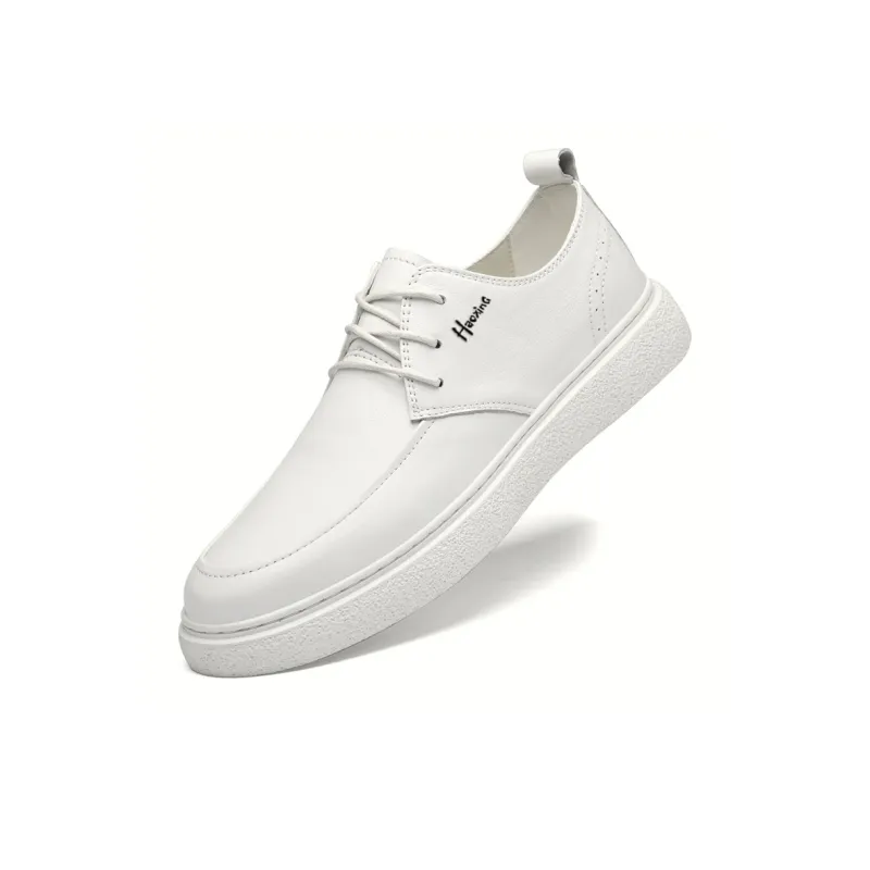 Extravagant Anti Slip Wear Resistant Lightweight Breathable Low Top Skateboard Shoes Men's White-2