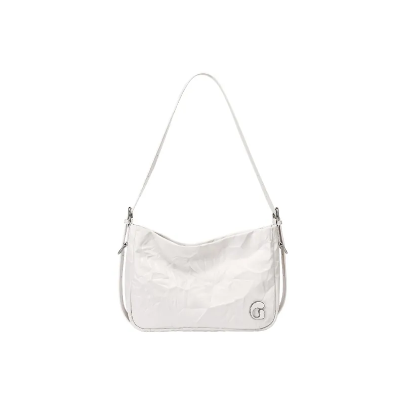 GOLF Synthetic Leather Shoulder Bag Regular Women's Milkshake White/Tranquil Black-1