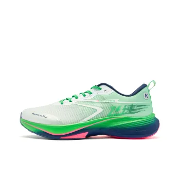 QIAODAN Fast 2.0   Strong Wind Blowing Running Shoes Men Low Top Jordan White Green Plum