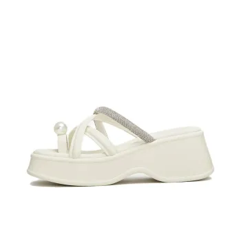 TATA Slide Slippers Women's Black/White/Silver