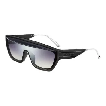 DIOR Irregular Shape Sunglasses Women's Black