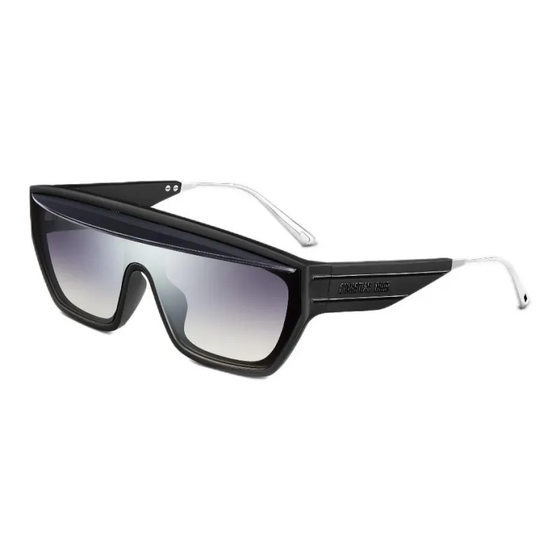 DIOR Irregular Shape Sunglasses Women's Black-0