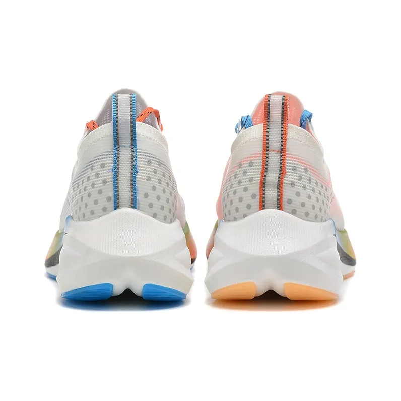 LIZHIPAO Running Shoes Unisex Low Top Mismatched Color White Blue Orange-5