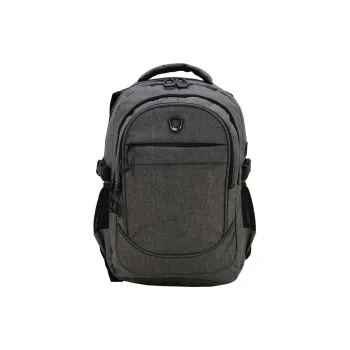 Traveler's Choice Polycarbonate PC Backpack Unisex Brush Gray