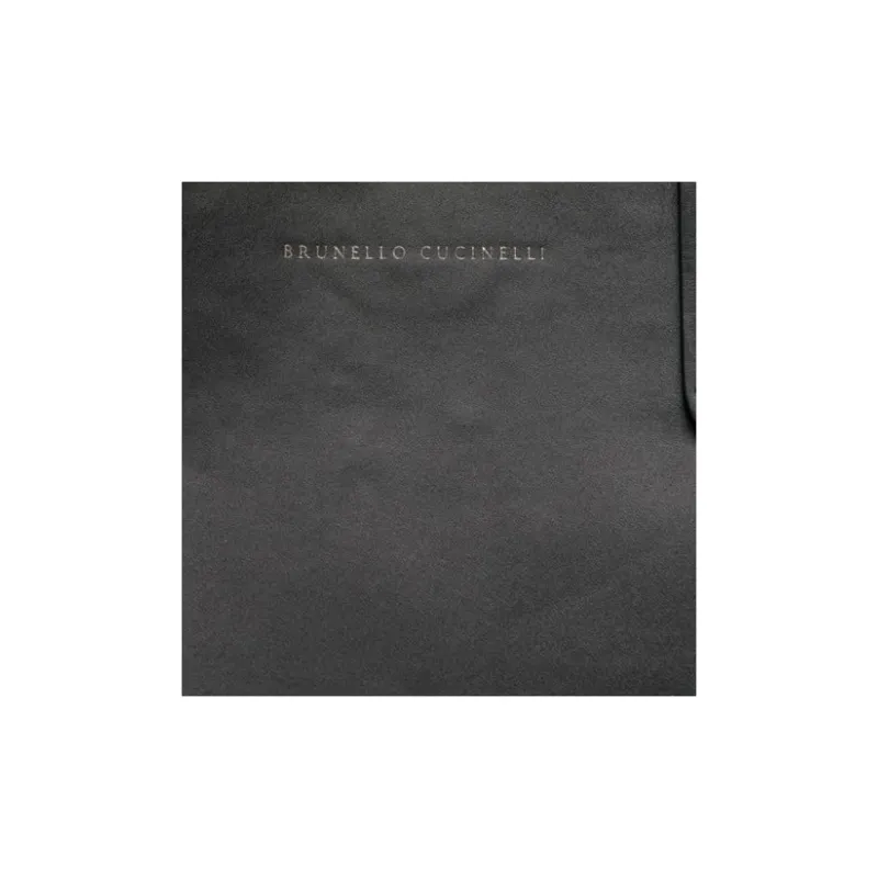 Brunello Cucinelli Logo Debossed Top Handle Bag-3