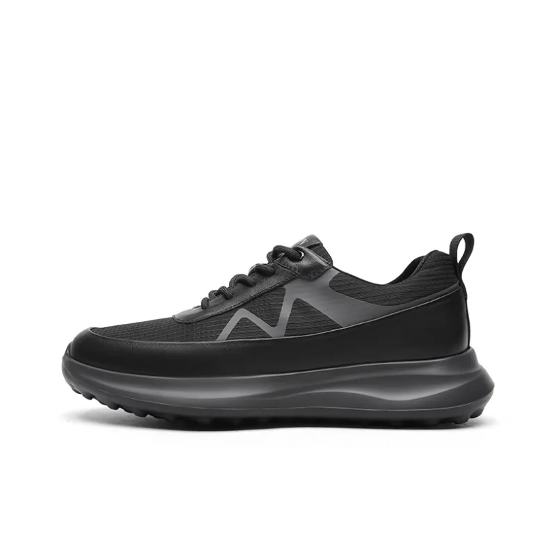 CROWN Low Top Casual Shoes Men's Black-0
