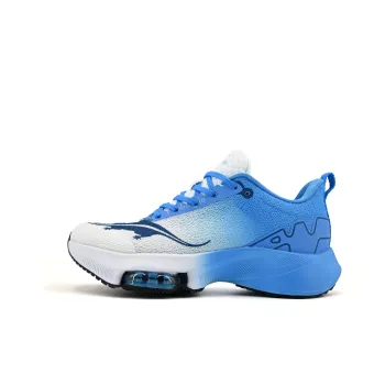 Miob&cyio Marvelous Air Cushion Collection Cushioned Slip-Resistant Breathable Low-Top Running Shoes Unisex Blue