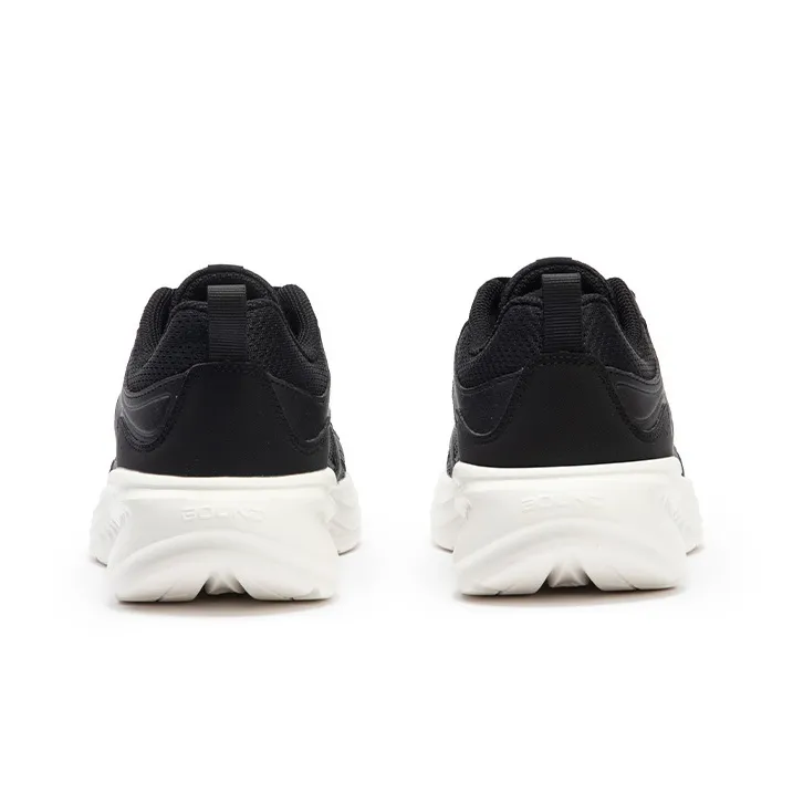 361° Sharp Leaf 2.0 Cushioning, Slip Resistant, And Abrasion Resistant Low Top Running Shoes Women's Black White-3