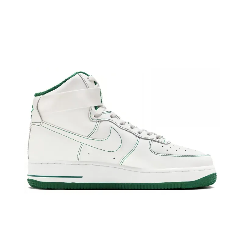 Nike Air Force 1 High White Green Women's-1