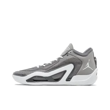 Jordan Tatum 1 'Cool Grey' Cushioning Mid Top Basketball Shoes Men's Gray White
