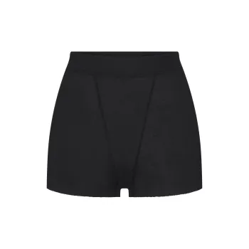 SKIMS THREADBARE RIB SHORT SHORT Boxer Shorts Women's SOOT/Smoke Gray