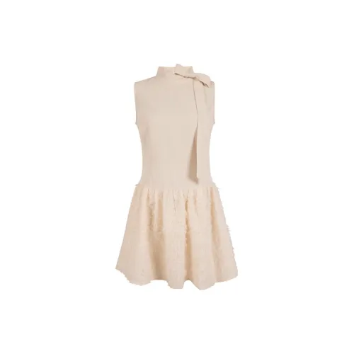 UNIFREE Sleeveless Dresses Women's Apricot