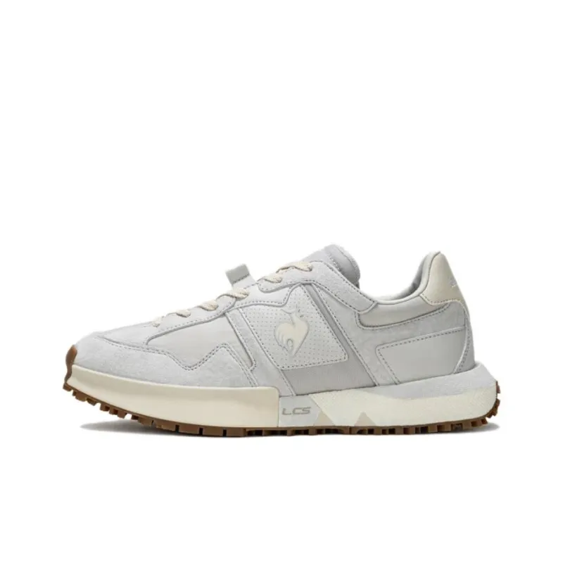 Le Coq Sportif Abrasion Resistant Support Low Top Casual Shoes Men's Gray White-0