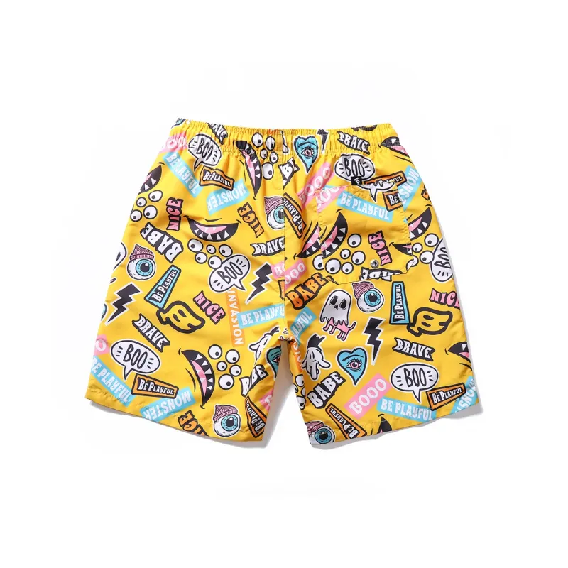GAILANG Beach Shorts Men's Orange-1