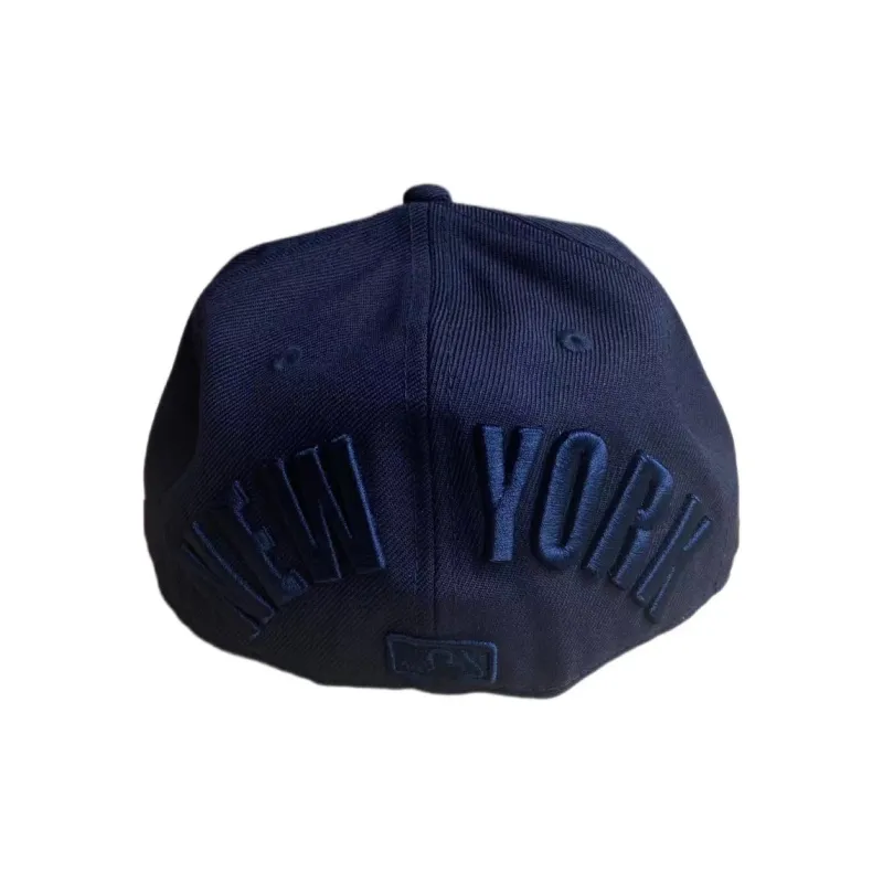 New Era Wool Cotton Baseball Caps Unisex Navy Blue-2
