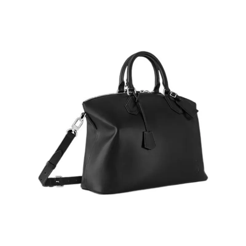 LOUIS VUITTON Lock It Millésime Calfskin Tote Bag, Shopping Bag, Handbag, Shoulder Bag Men's Black-1
