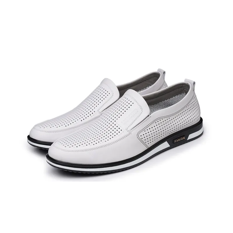 LAORENTOU Casual Shoes Men's White-3