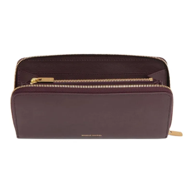 MANSUR GAVRIEL Calfskin Wallet Women's Burgundy-2