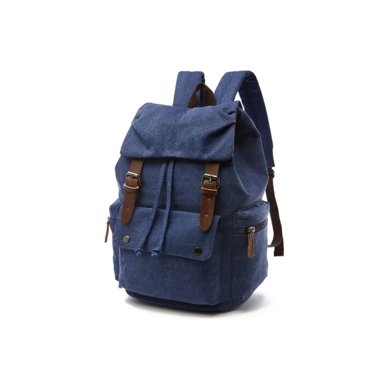 CMLZIUA Canvas Backpack Unisex Coffee/Black/Khaki/Dark Blue/Gray/Maroon/Army Green-11
