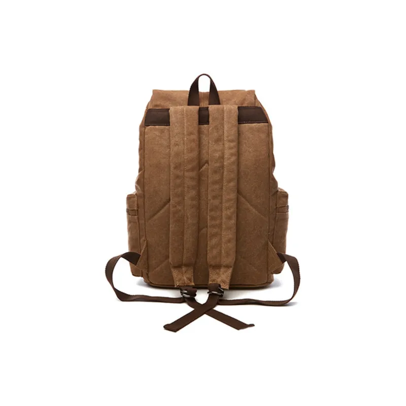 CMLZIUA Canvas Backpack Unisex Coffee/Black/Khaki/Dark Blue/Gray/Maroon/Army Green-4