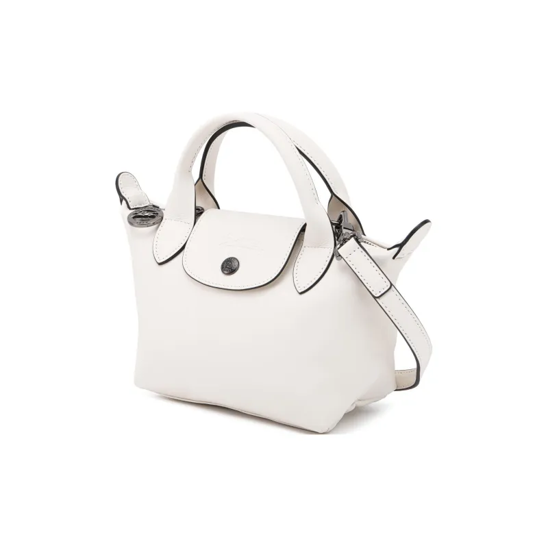 LONGCHAMP Le Pliage Xtra Cow Leather Dumpling Bag, One Shoulder Handbag Mini Women's Beige-1