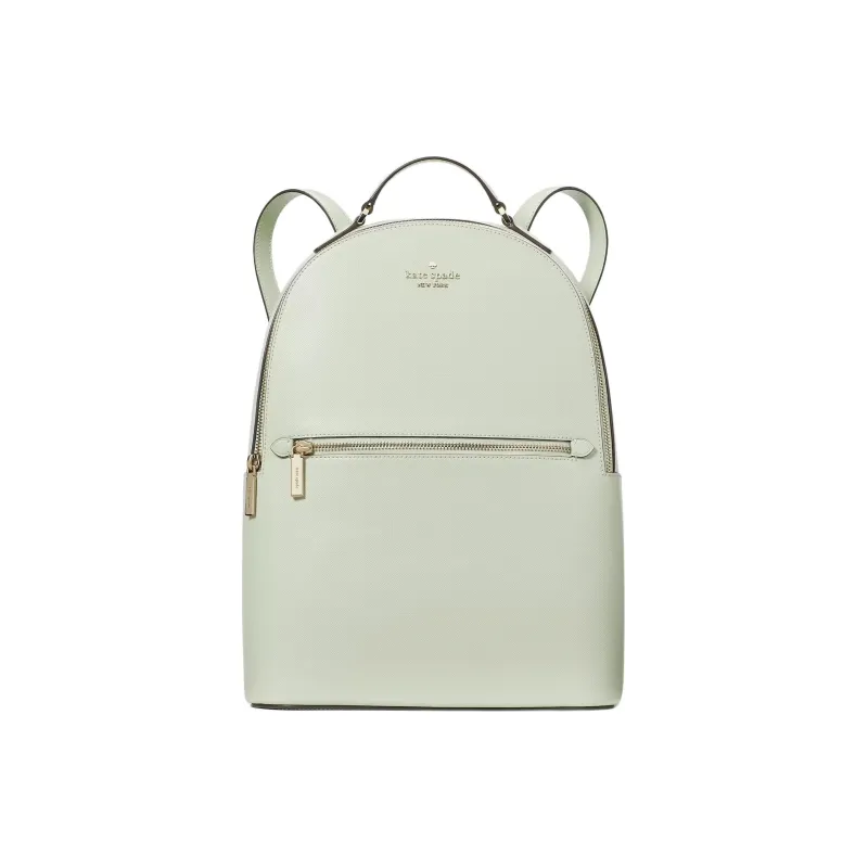 Kate Spade Saffiano Leather Backpack Large Size Women's Light Olive-0