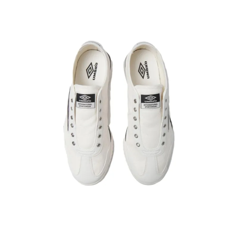 Umbro REVENGE SLIPON Anti Slip Wear Resistant Low Top Casual Shoes Unisex Beige Black-2