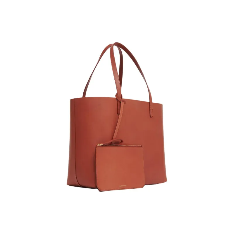 MANSUR GAVRIEL Plant Tanned Leather Tote Bag Shopping Bag Handbag Large Size Women's Brown/Dark Blue-2