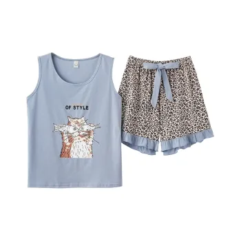 MADALLO Pajama Set Women's Steel Blue