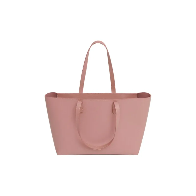 MANSUR GAVRIEL Saffiano Leather Tote Bag Shopping Bag Handbag Small Size Women's Peach Pink-2