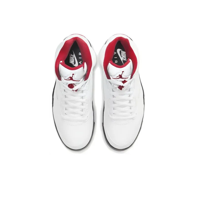 Jordan 5 Retro Fire Red Silver Tongue 2020-3