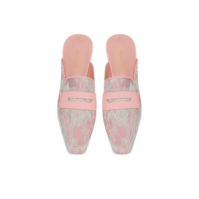JESSICA SOPHIA Rubber Sole Slip Resistant Abrasion Resistant Wrap toe Slippers Women's Green-4