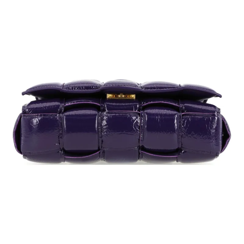 Bottega Veneta Padded Cassette Intrecciato Raisin-6