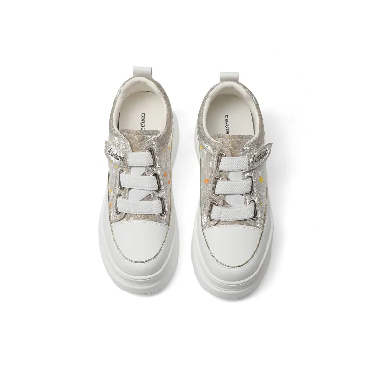 CARDANRO Low Top Slip on Hook and Loop Skateboard Shoes Women's-10