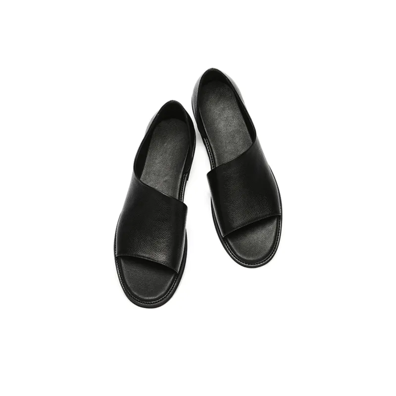 A Fairy Tale Of A Pair Of Shoes Strap Sandals Men's Black-2