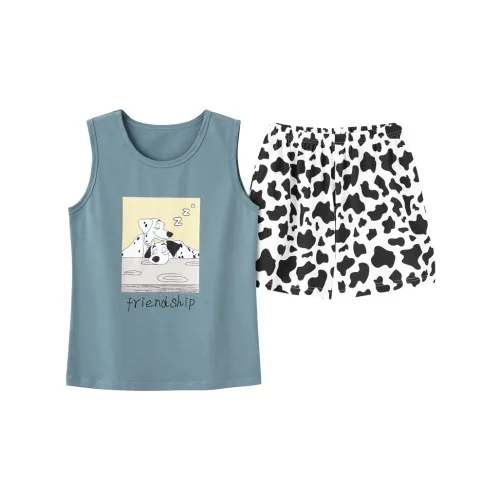 MADALLO Pajama Set Women's Gray Blue