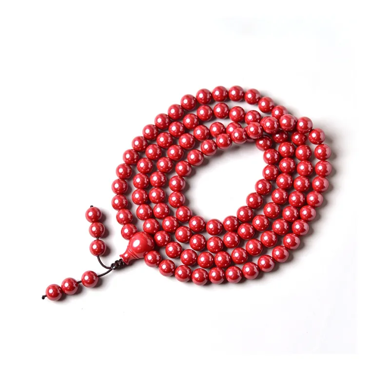 Moon Jewelry Reconstructed Cinnabar Bracelets Unisex-6