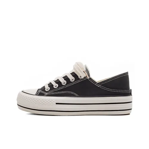 Warrior Warrior Wear resistant And Lightweight Low Top Canvas Shoes Women's Black